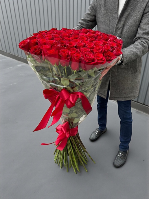 Букет из 101 Розы 110 см