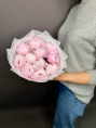 Букет из 11 Розовых Пионов