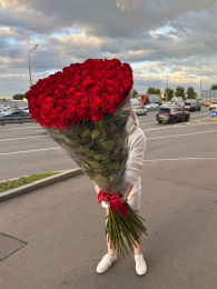 Букет из 51 розы 150 см