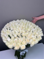 Букет из 101 Белой Розы 100 см