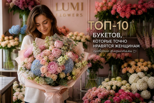 ТОП-10 букетов, которые точно нравятся женщинам (проверено флористами)