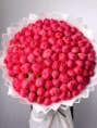 Букет из 101 Кораллового Пиона