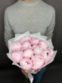 Букет из 11 Розовых Пионов