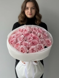 Букет из 25 Роз Пинк Охара (Pink O’Hara)