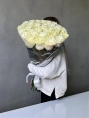 Букет из 35 Белых Роз 100 см