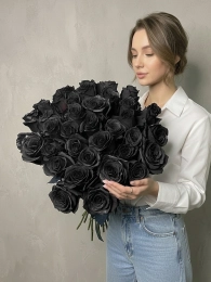 Букет из 35 Черных Роз
