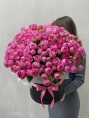 Коробка из 35 Пионовидных Розы Мисти Баблз