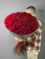 Букет из 101 красной Розы 90 см
