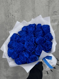 Букет из 21 Синей Розы