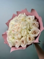 Букет из 25 Роз Вайт Охара (White O’Hara)