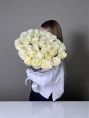 Букет из 35 Белых Роз 100 см