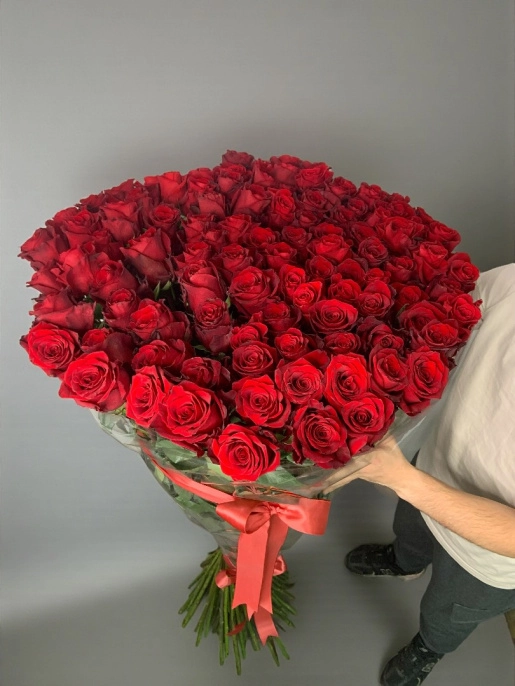 Букет из 101 розы 150 см