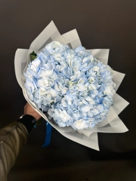 Букет из 3 Голубых Гортензий