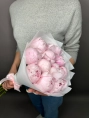 Букет из 11 Розовых Пионов