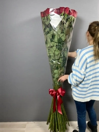 Букет из 51 розы 180 см