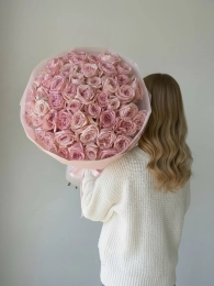 Букет из 51 Розы Пинк Охара (Pink O’Hara)