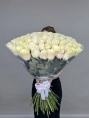 Букет из 101 Белой Розы 90 см