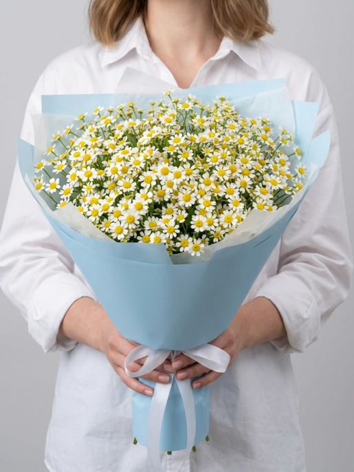 Букет из 15 кустовых ромашек