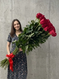 Букет из 25 роз 150 см