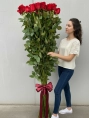 Букет из 21 розы 180 см