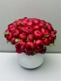 Бордовые Пионы В Коробке 35