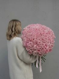 Букет из 101 Розы Пинк Охара (Pink O’Hara)