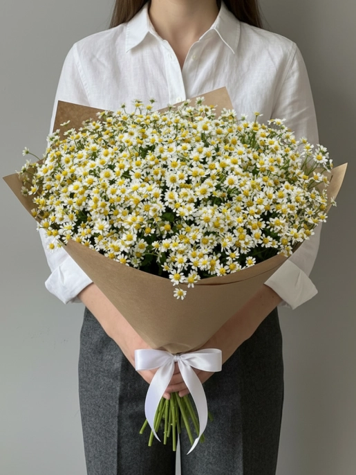 Букет из 35 кустовых ромашек